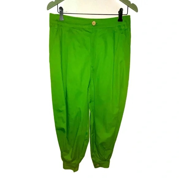 Free People Lucia Green High waisted Harem boho trousers NWT - Picture 2 of 7